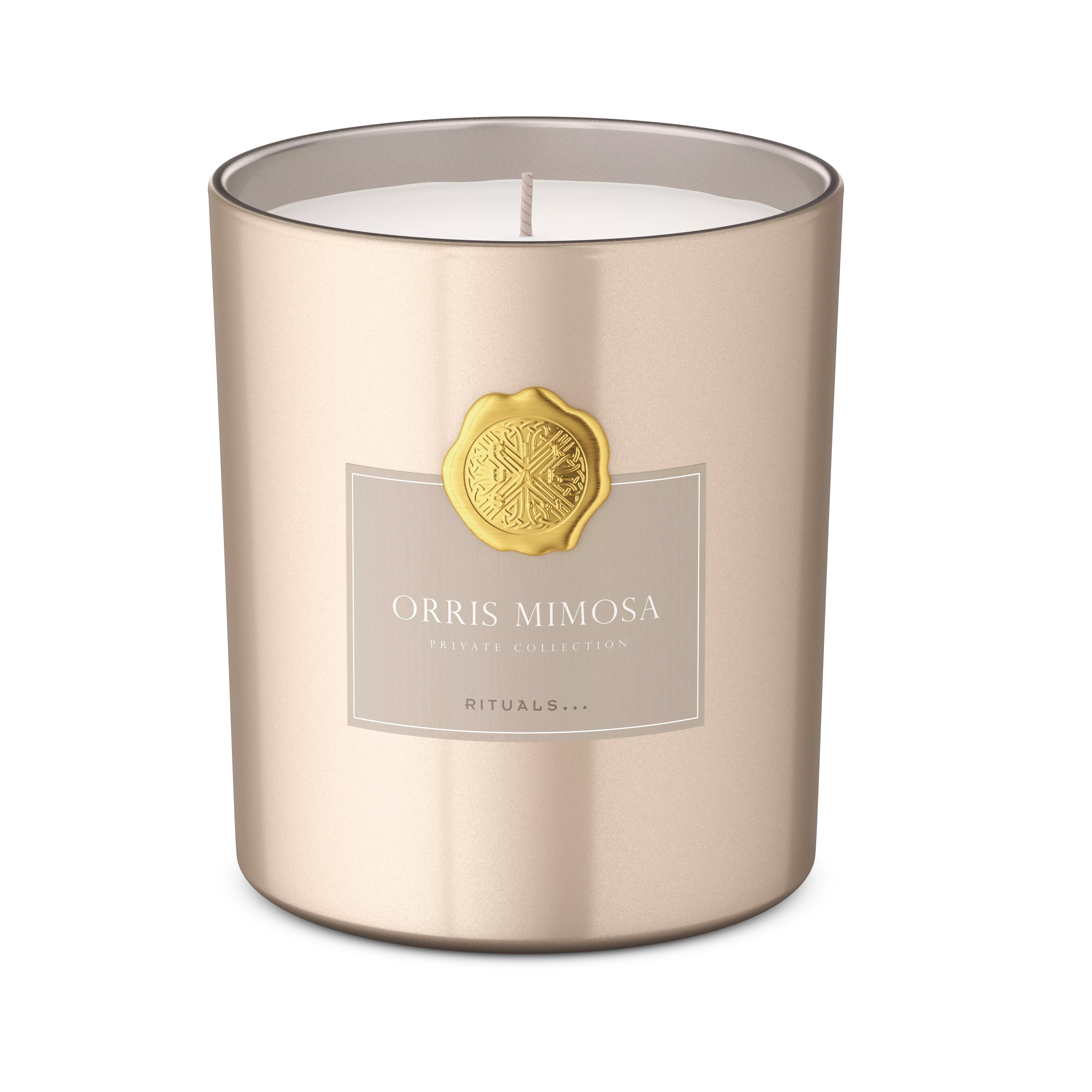 Bougie parfumée de luxe Orris Mimosa de la collection privée, 360 g