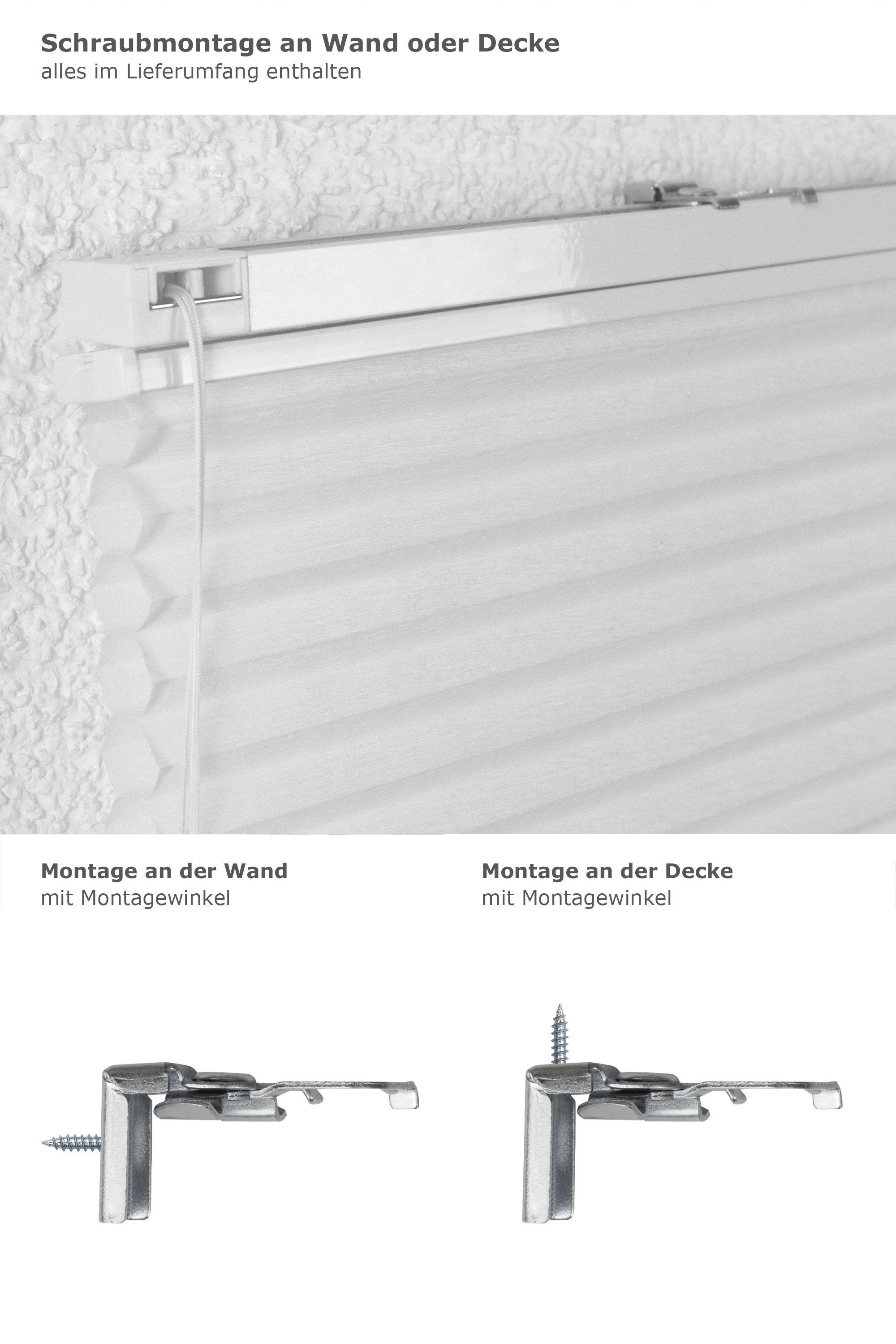 Plissee waben up&down, LYSEL®, blickdicht, HxB 130x40cm