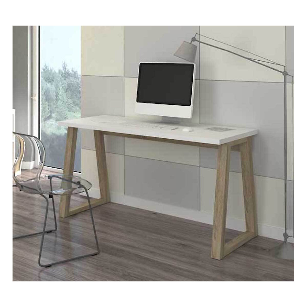 Schreibtisch Bürotisch Iwo 135x65x75cm