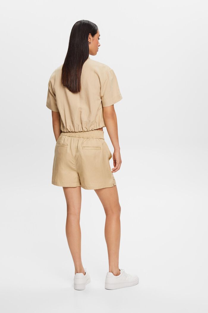 Pull-on-Shorts, Leinenmix