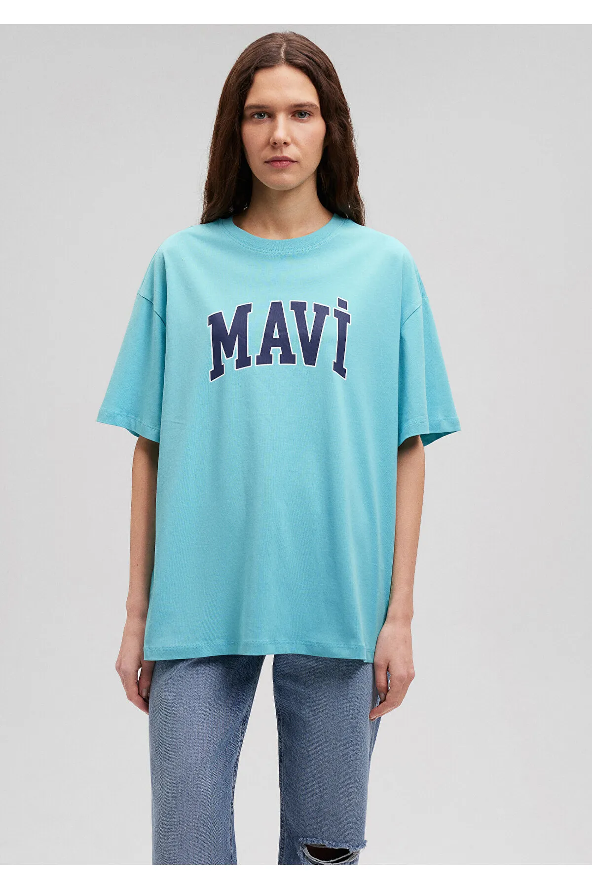 Mavi  Grünes T-Shirt mit Logo-Aufdruck Regular Fit / Regular Fit1600843-71463