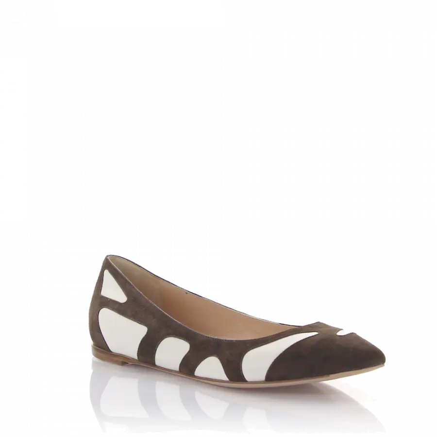 Gianvito Rossi - Ballerinas G20001 Veloursleder - braun