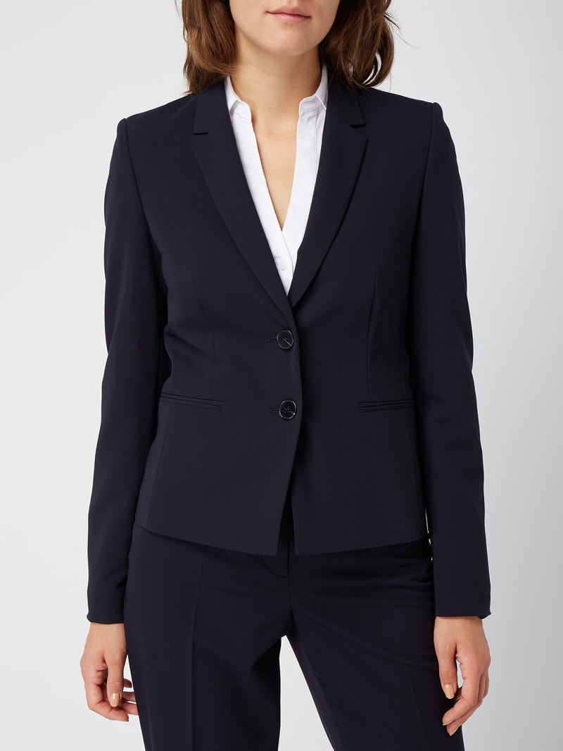 Blazer mit Paspeltaschen in marineblau
