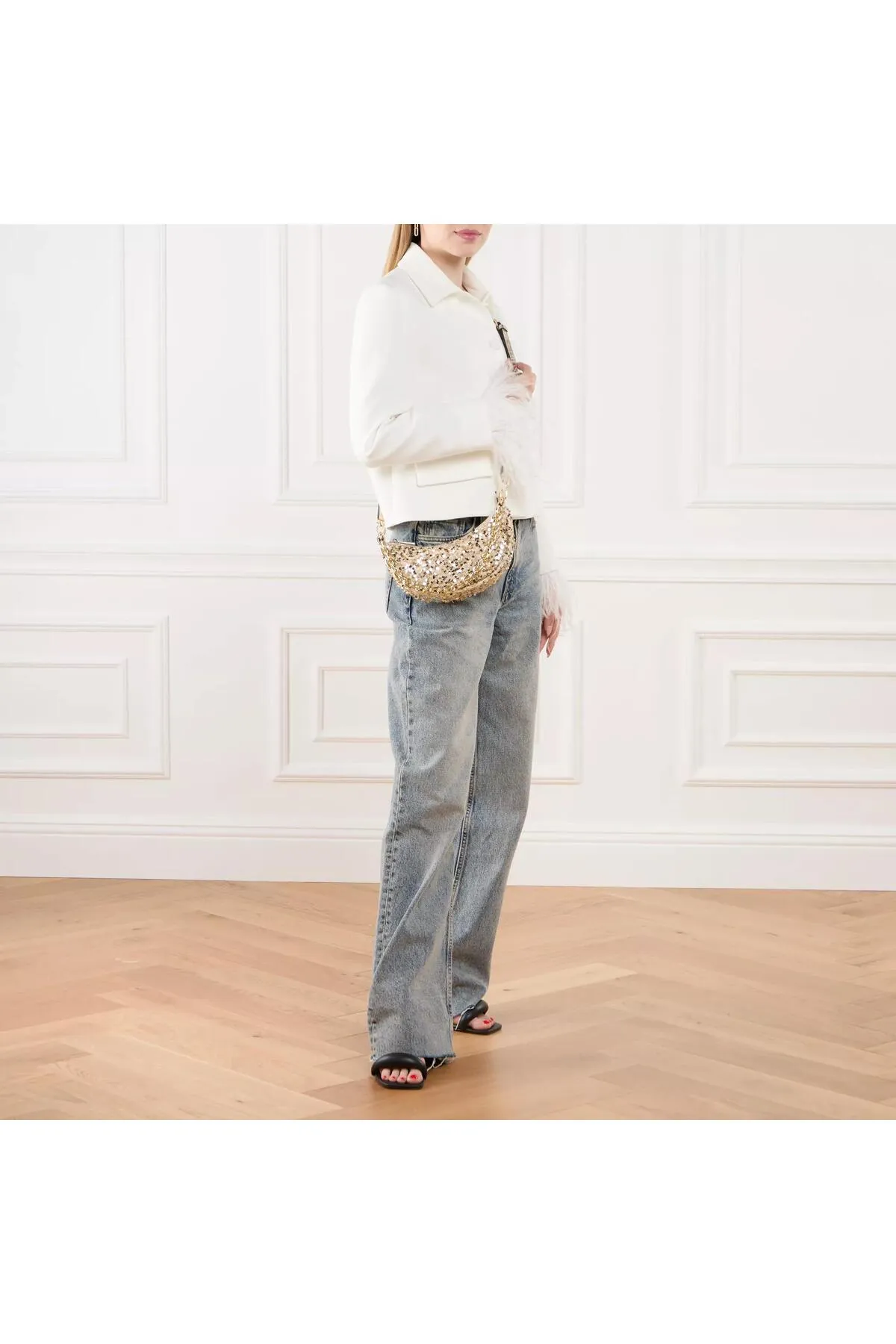 Abro  Schultertasche Moon Champagne