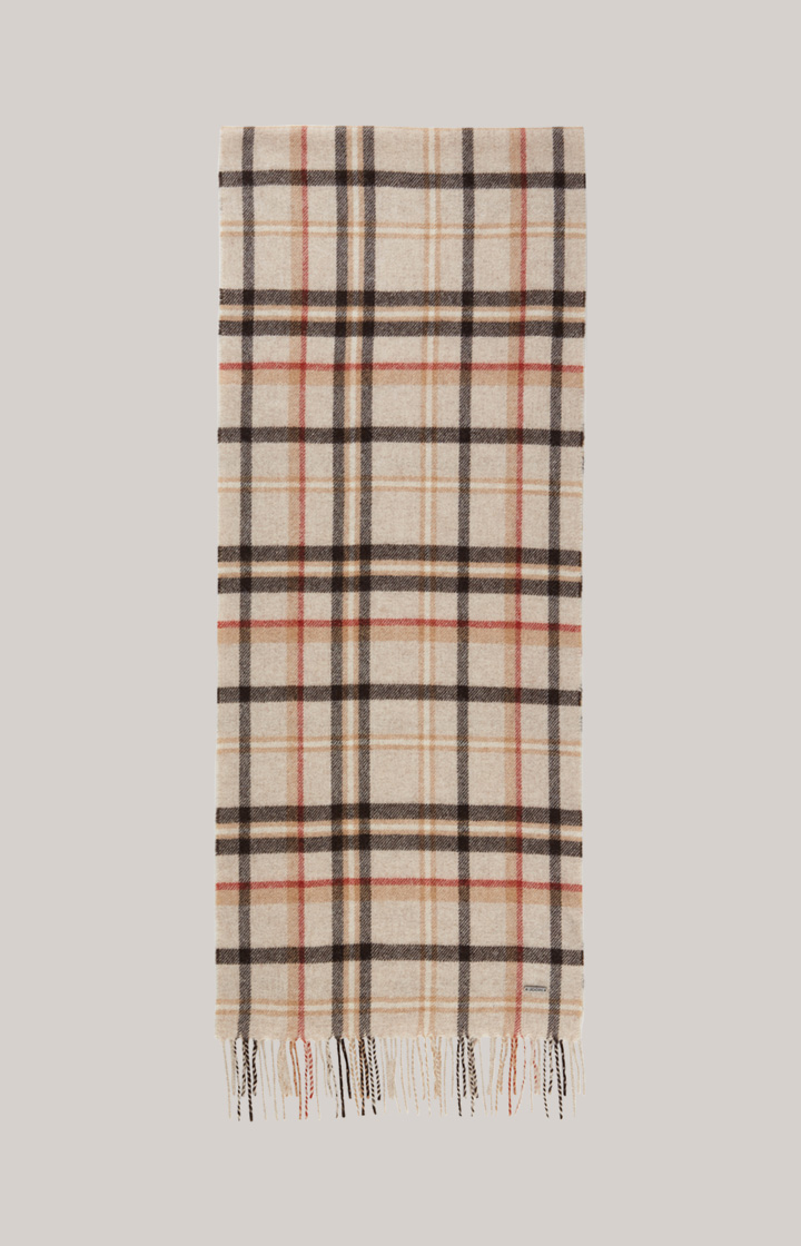 Schal Lamazi in Beige/Rot gemustert