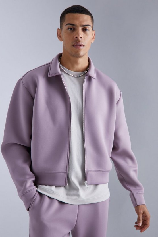 Kastige Oversize Scuba Harrington-Jacke