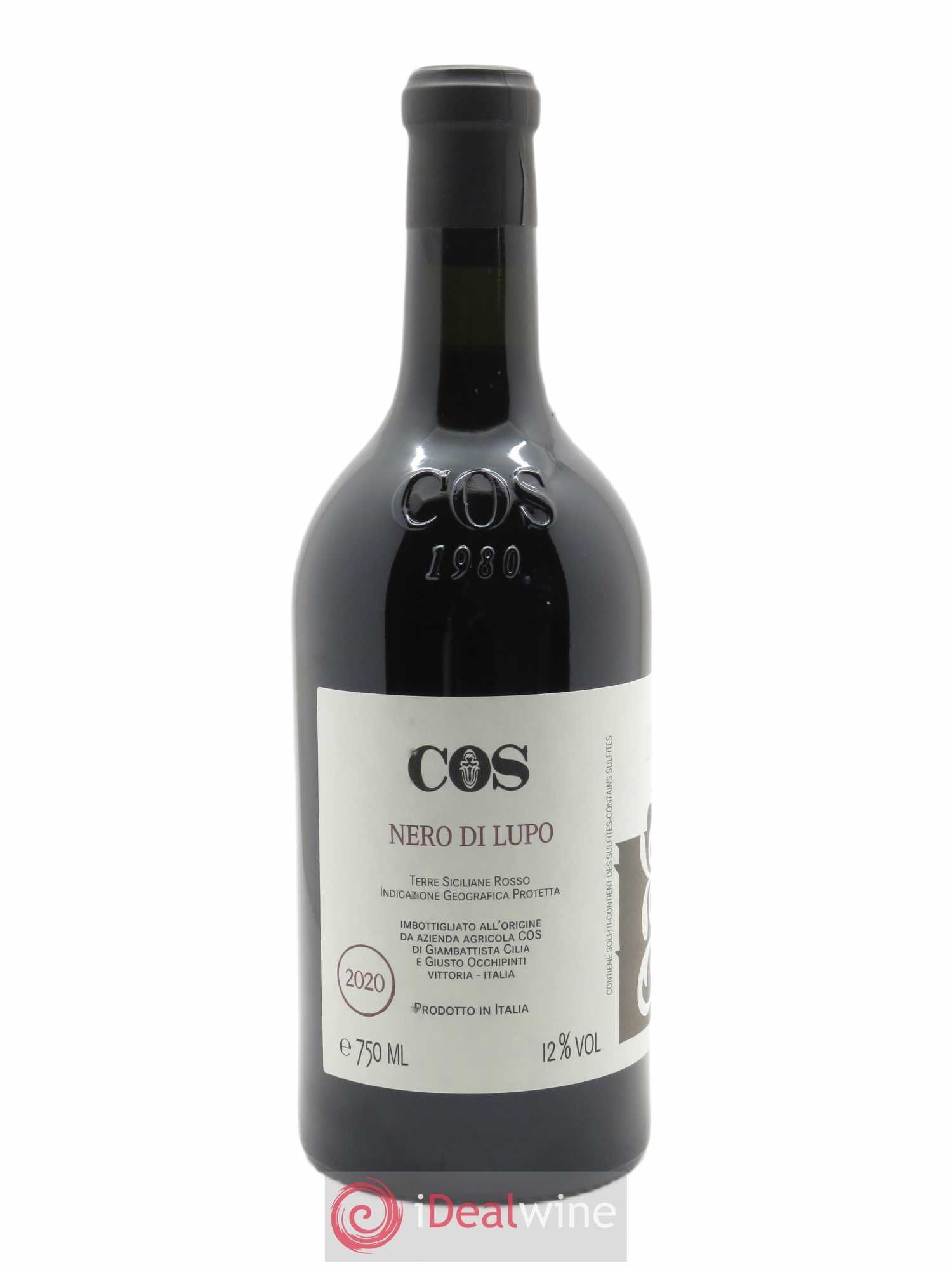 Terre Siciliane IGT Azienda Agricola Cos Nero di Lupo  2020 - Lot de 1 Bouteille