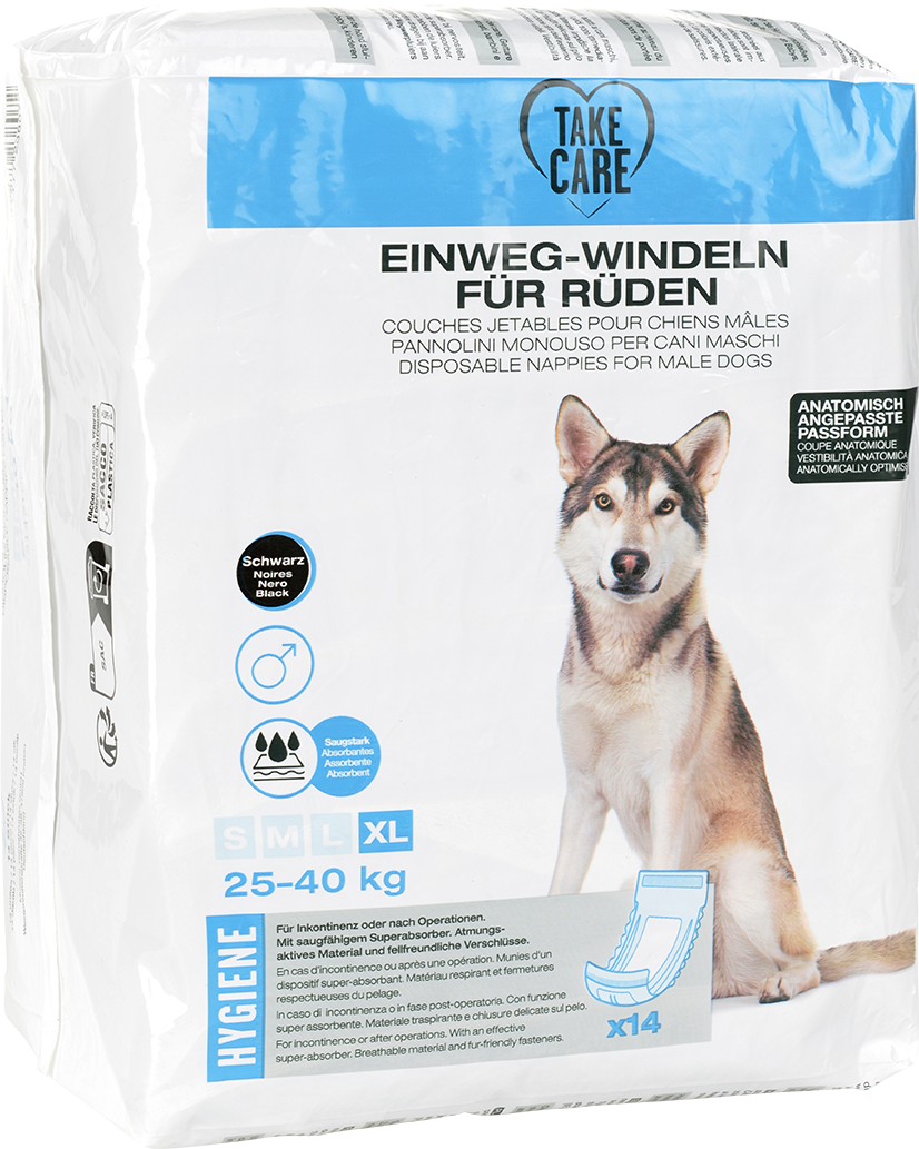 TAKE CARE Windeln & Hygiene TAKE CARE Einweg Rüdenwindeln 14 Stück XL