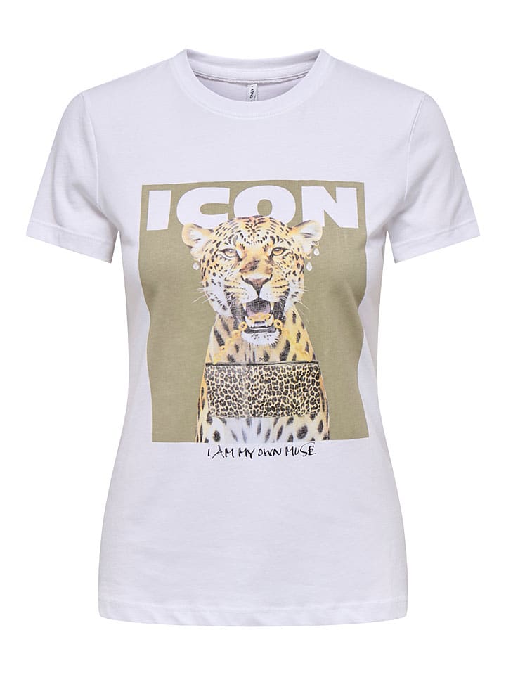 ONLY Shirt in Weiß günstig kaufen
