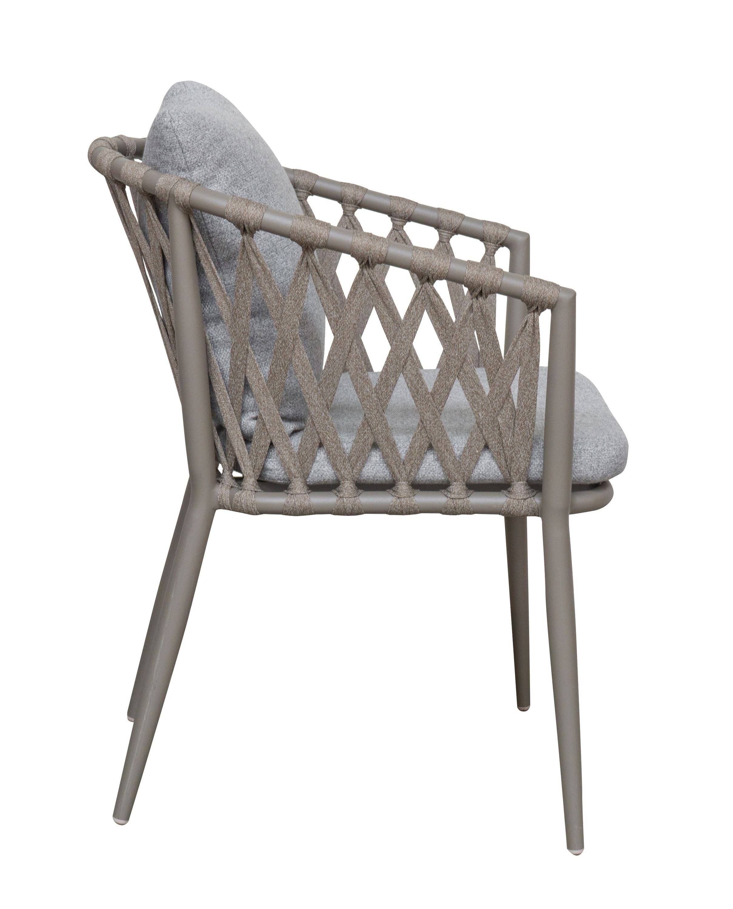 LC Garden Stapelstuhl LC Garden Sunrepo Armlehnstuhl Stapelstuhl Rope taupe Gartenstuhl
