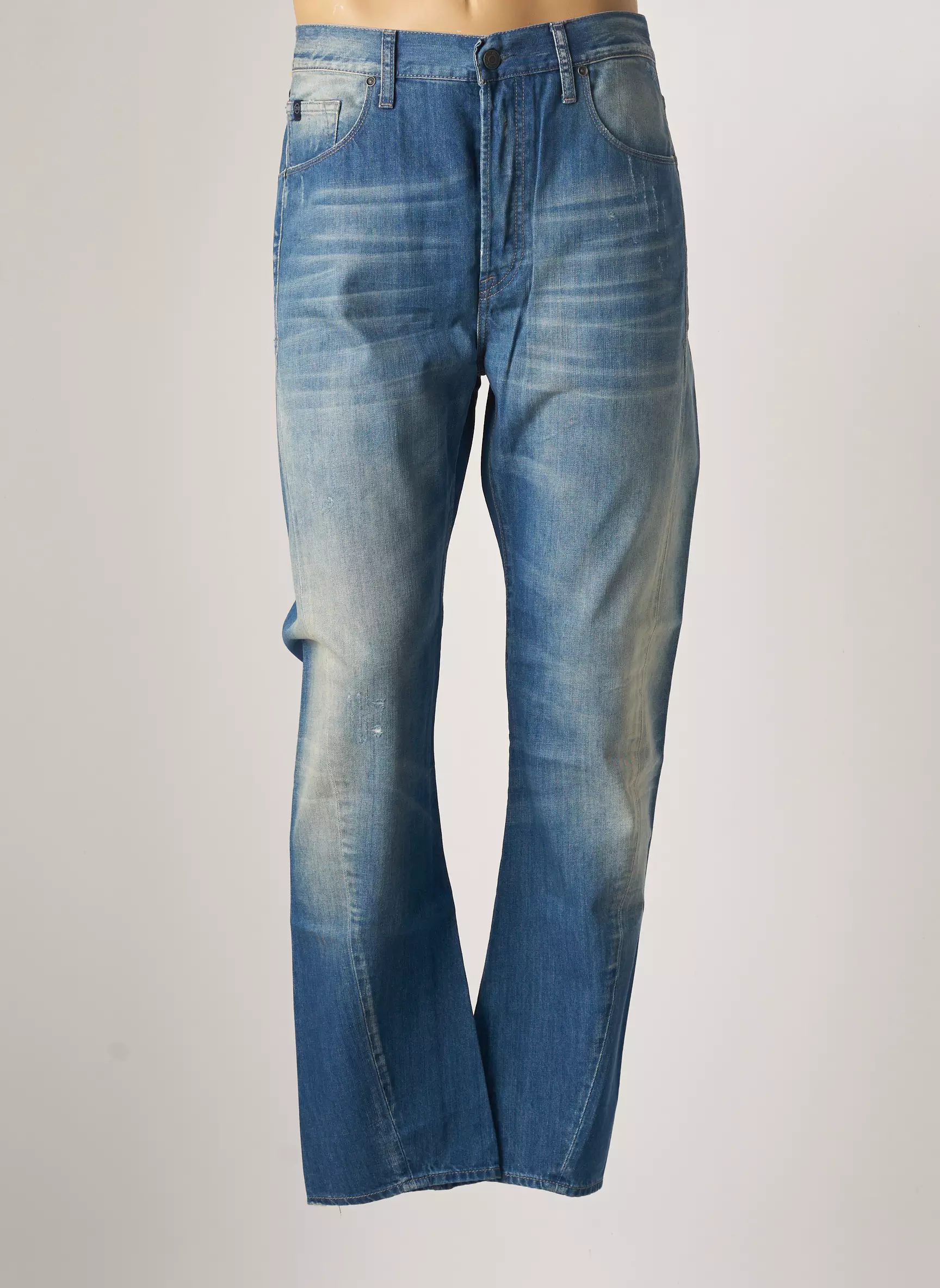 Japan Rags Jeans Coupe Droite Homme couleur bleu
