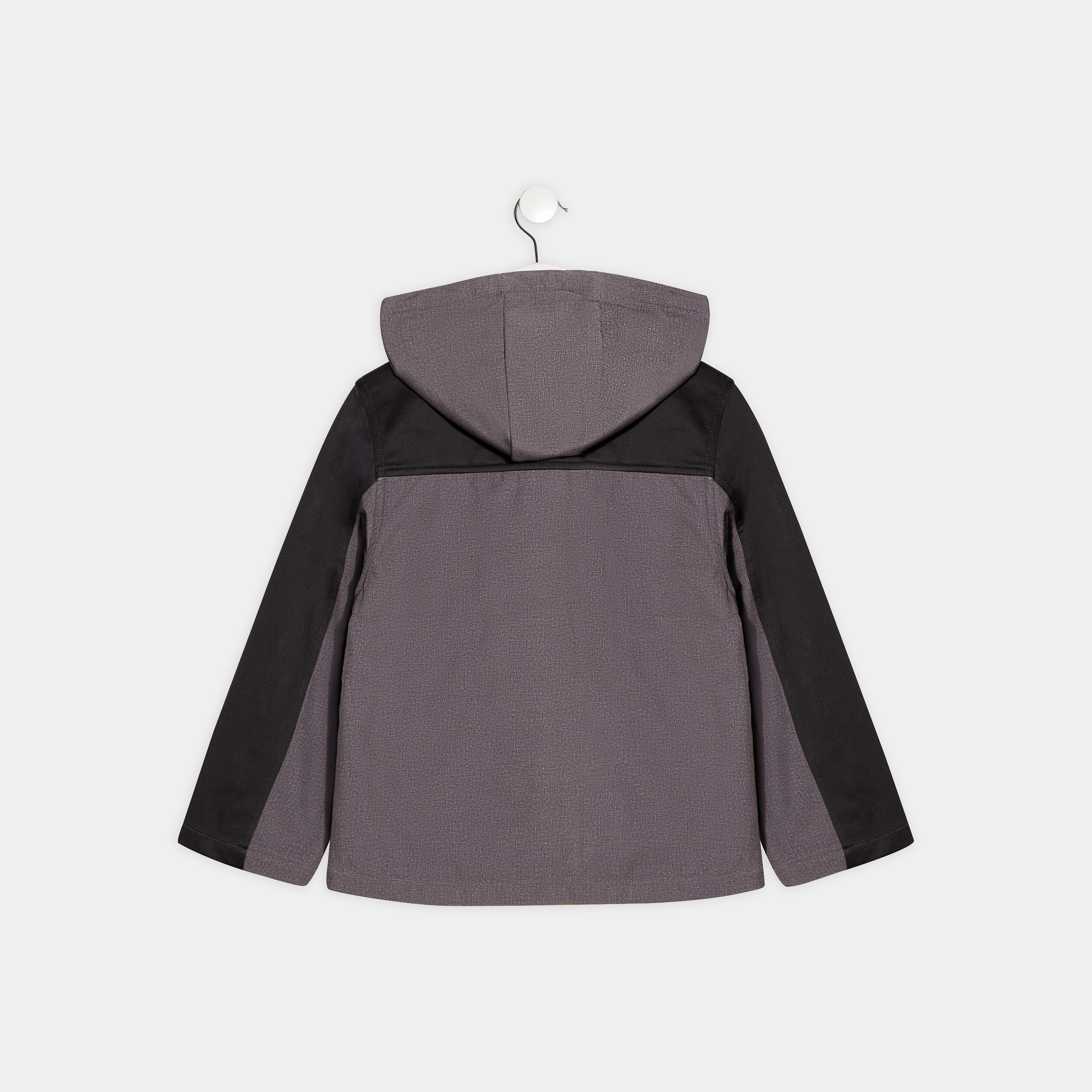 Veste droite à capuche Liberto gris foncé garçon | La Halle