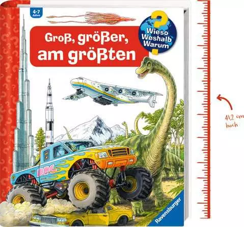 Ravensburger Wieso? Weshalb? Warum?: Groß, größer, am größten (Riesenbuch)