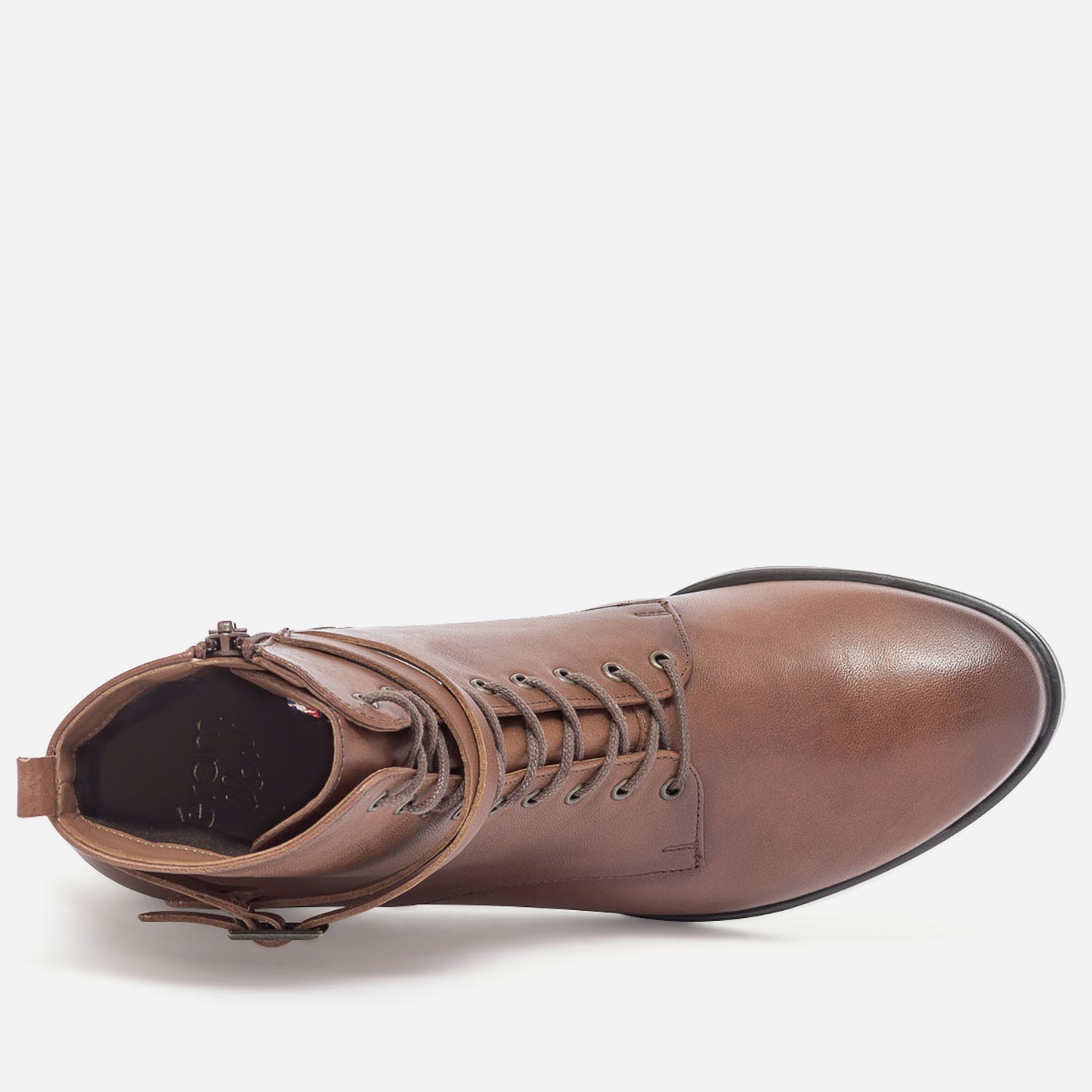 Bottine ERAM FLEX cognac en cuir