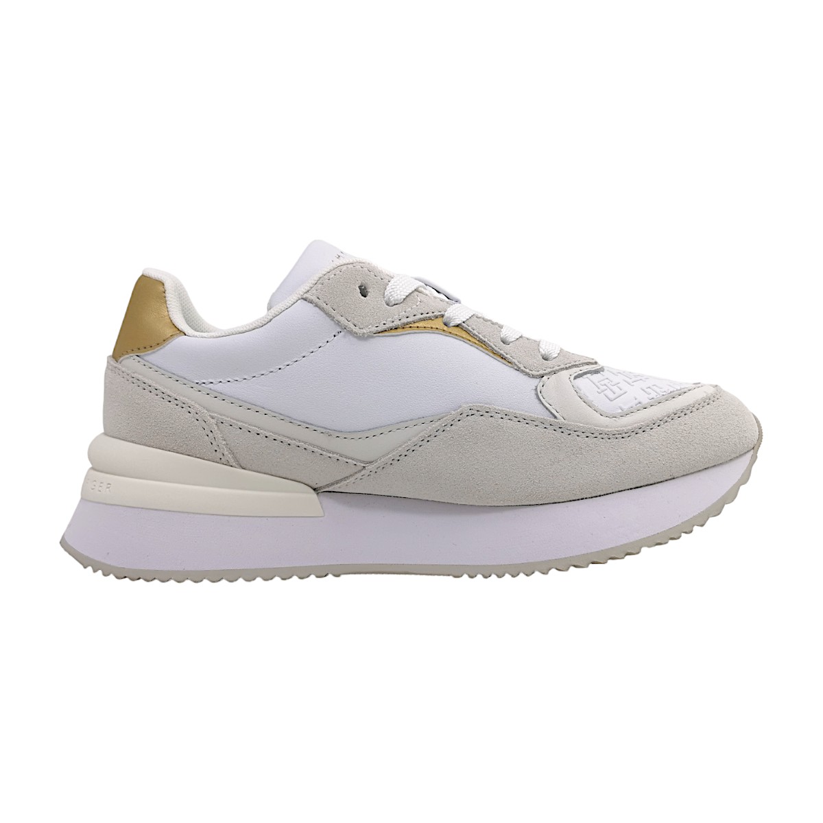 Tommy Hilfiger LUX MONOGRAM RUNNER FW0FW07816YBS Weiß YBS White