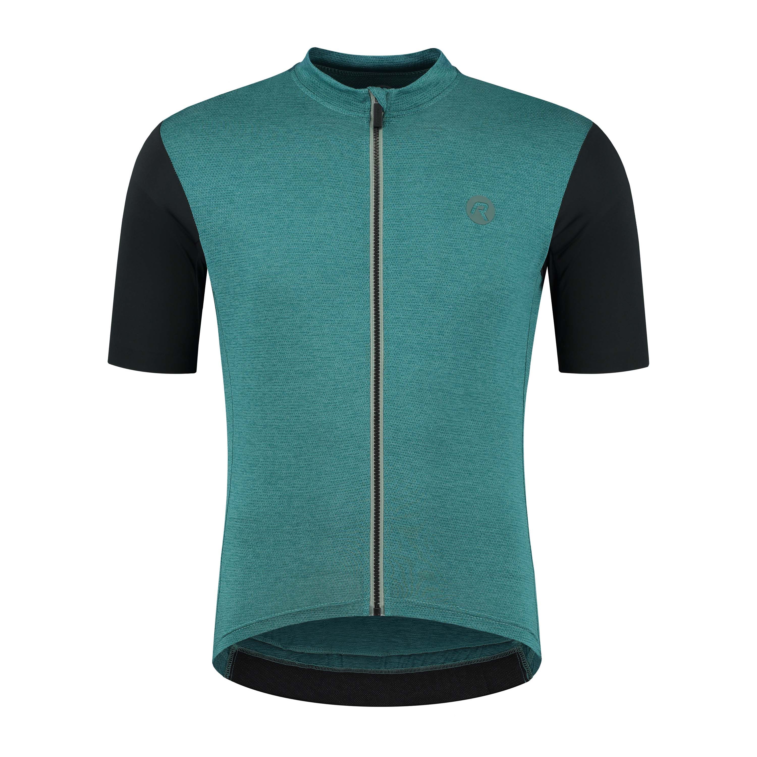 Rogelli Melange Blau/Schwarz Herren Radtrikot Kurzarm