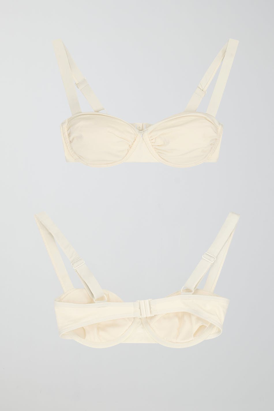 Ruched bikini bra