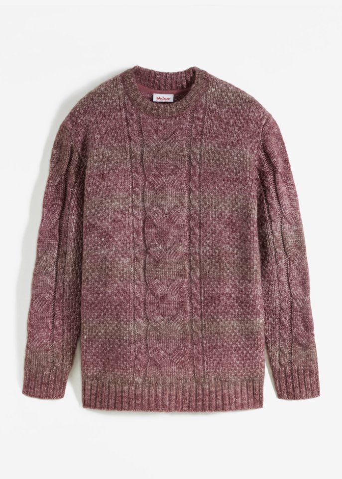 Pullover in Melange-Optik