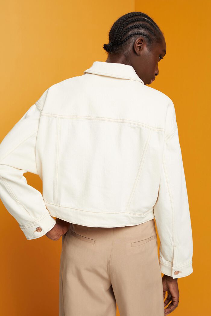 Oversize Jeansjacke in Cropped-Länge
