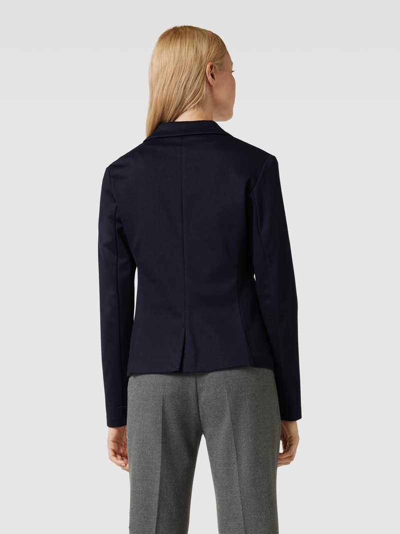 Blazer mit Reverskragen in marineblau