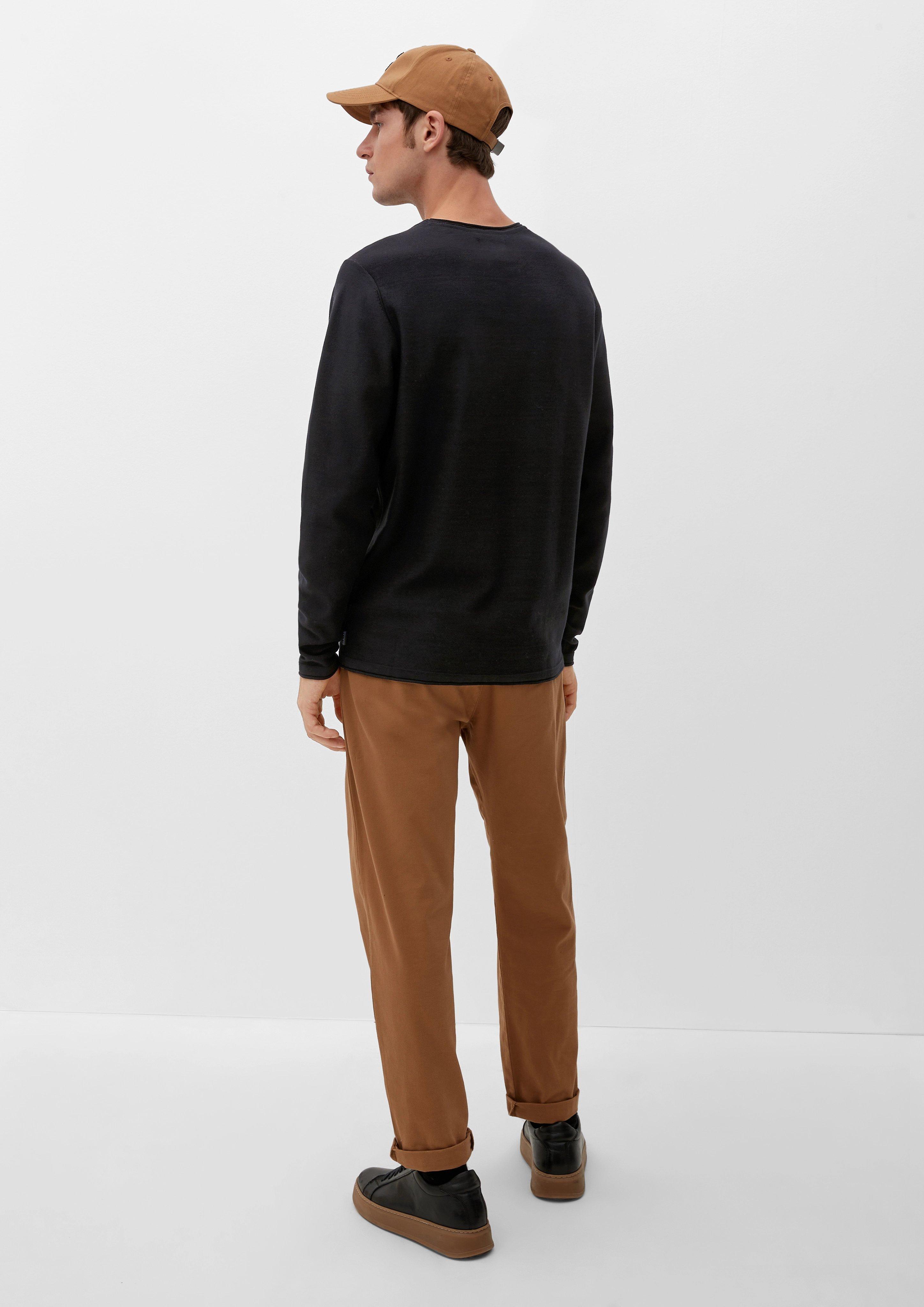 Pullover mit Rollsaumblende  2124525-9999