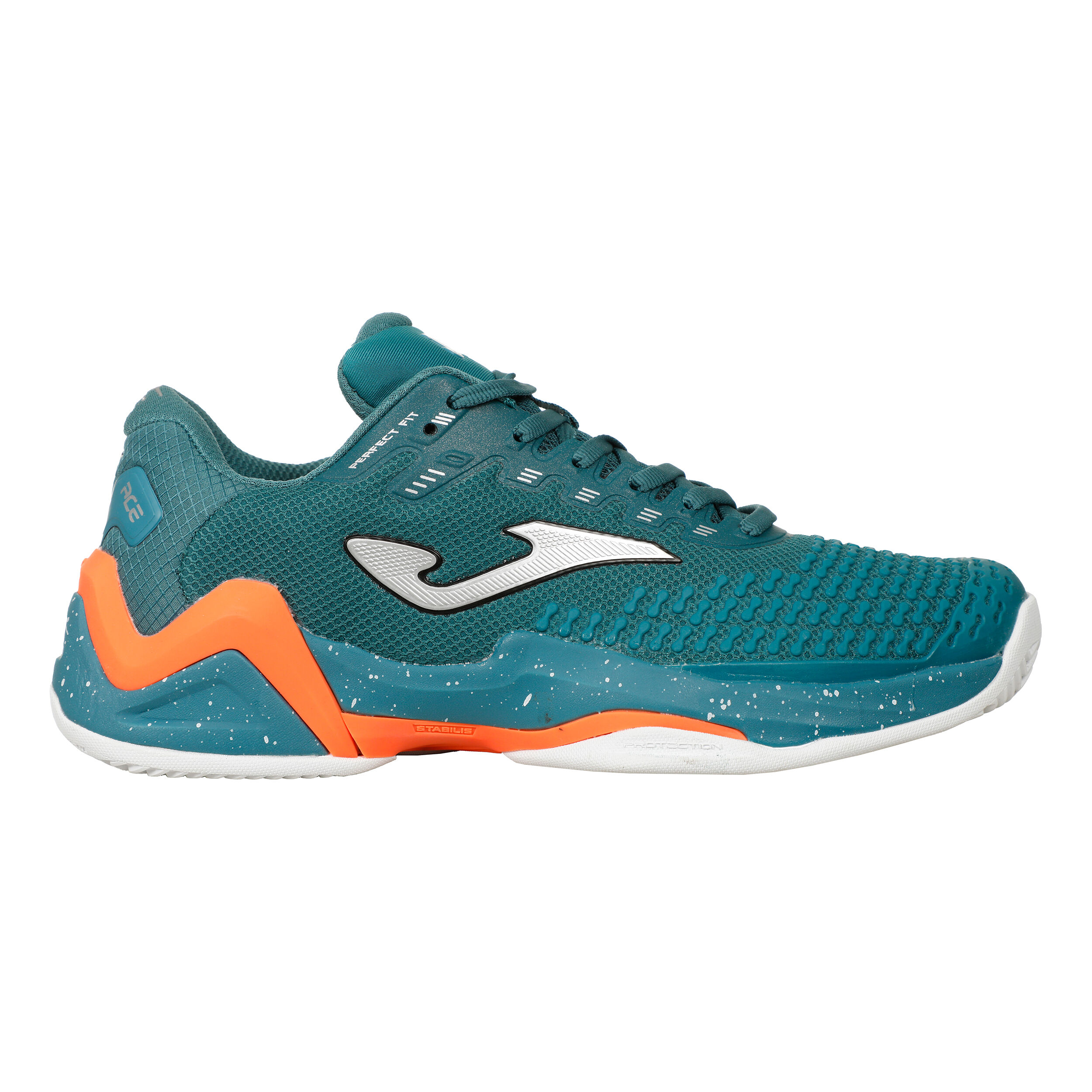 T. Ace Padelschuh Herren - Petrol, Orange