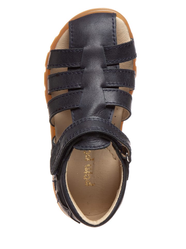 POM POM Leder-Halbsandalen in Schwarz günstig kaufen