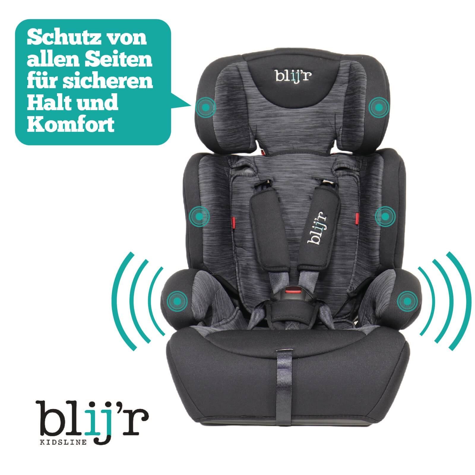 Blij´r Autokindersitz Ivo Autositz Kindersitz Gruppe I-III 9-36kg mit Seitenaufprallschutz, ab: 9 Monate, bis: 12 Jahre, ab: 9,00 kg, bis: 36,00 kg