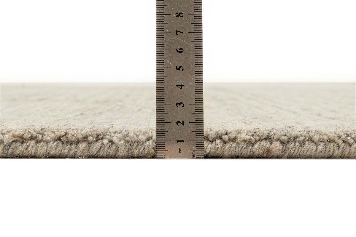 Handloom aus Indien Pure uni Grey 170 x 240 cm