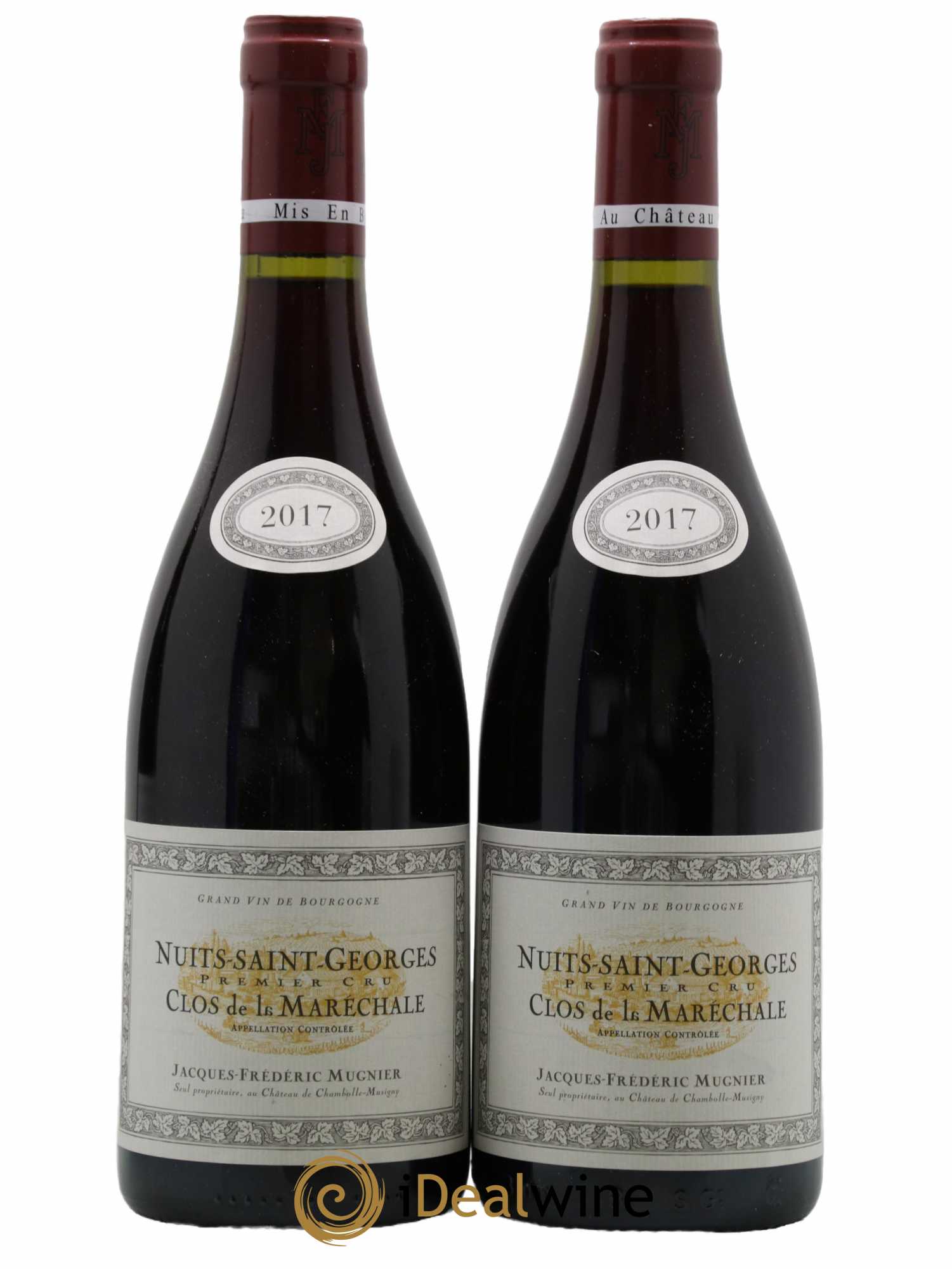 Nuits Saint-Georges 1er Cru Clos de La Maréchale Jacques-Frédéric Mugnier  2017 - Lot de 2 Bouteilles