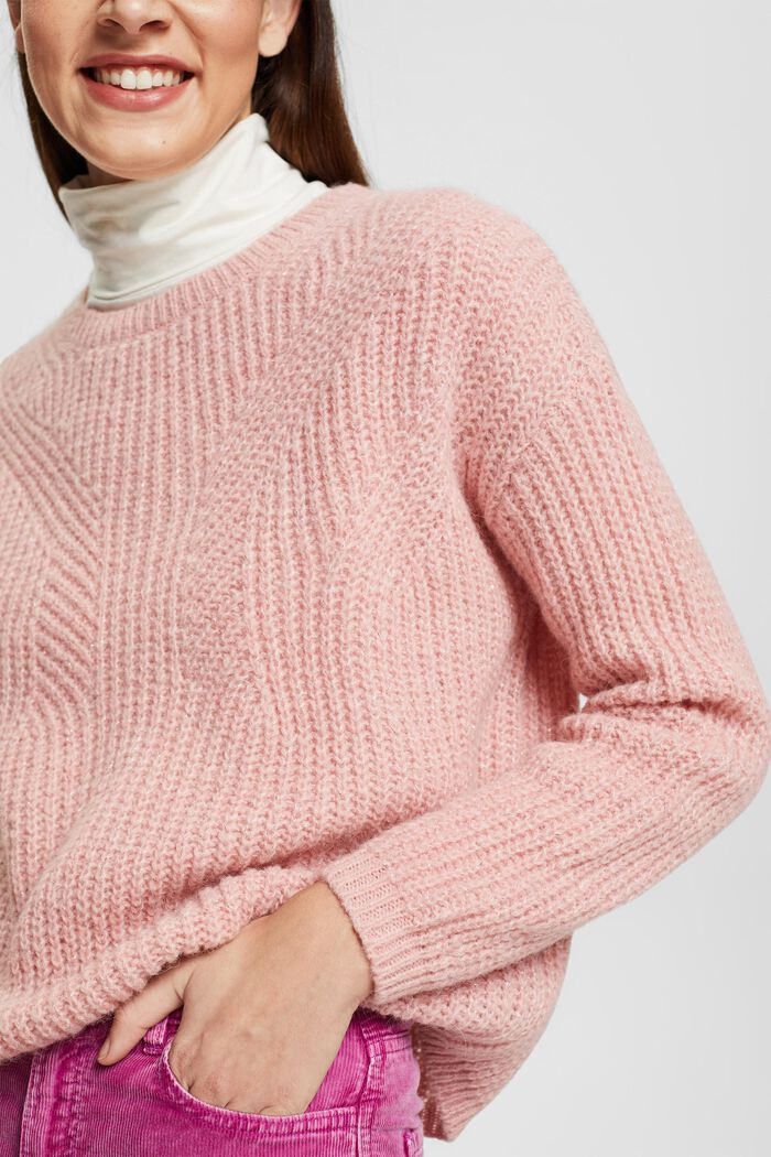 Glitzerpullover mit Alpaka