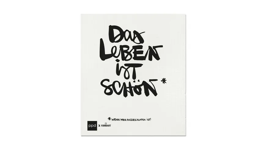 ppd Das Leben ist schön Schwammtuch