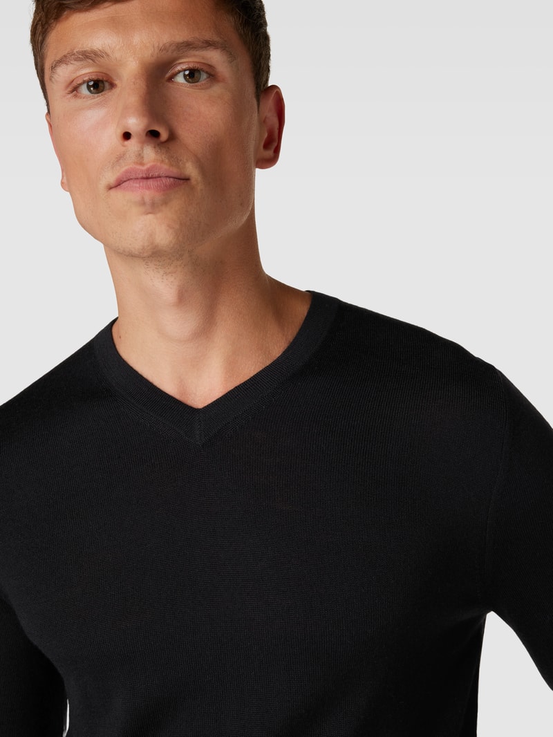 Strickpullover in schwarz