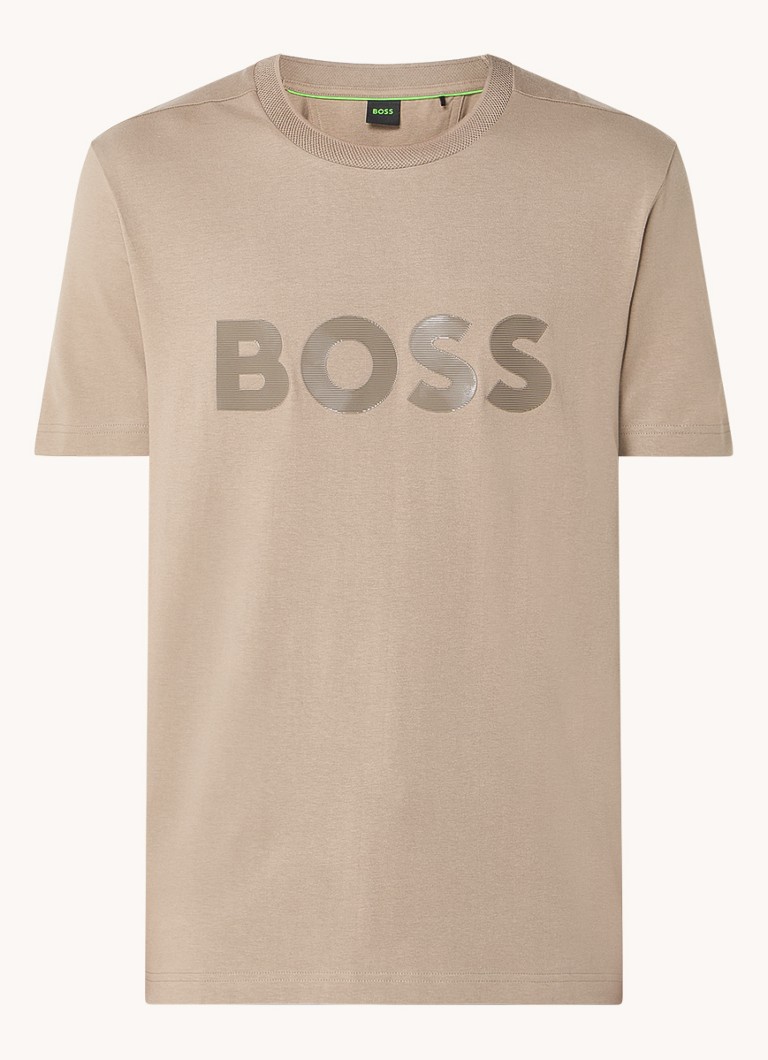 Tricou HUGO BOSS cu oglindă și logo imprimat