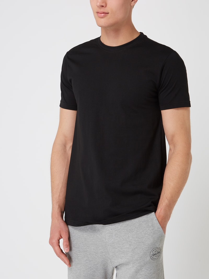 T-Shirt im 2er-Pack in schwarz