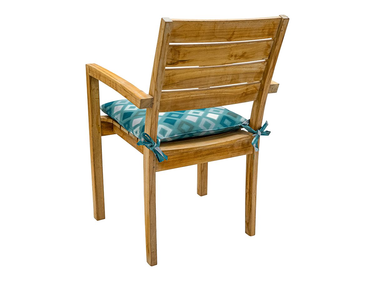 Madison Grids Sea Blue 46 x 46 Sitzkissen