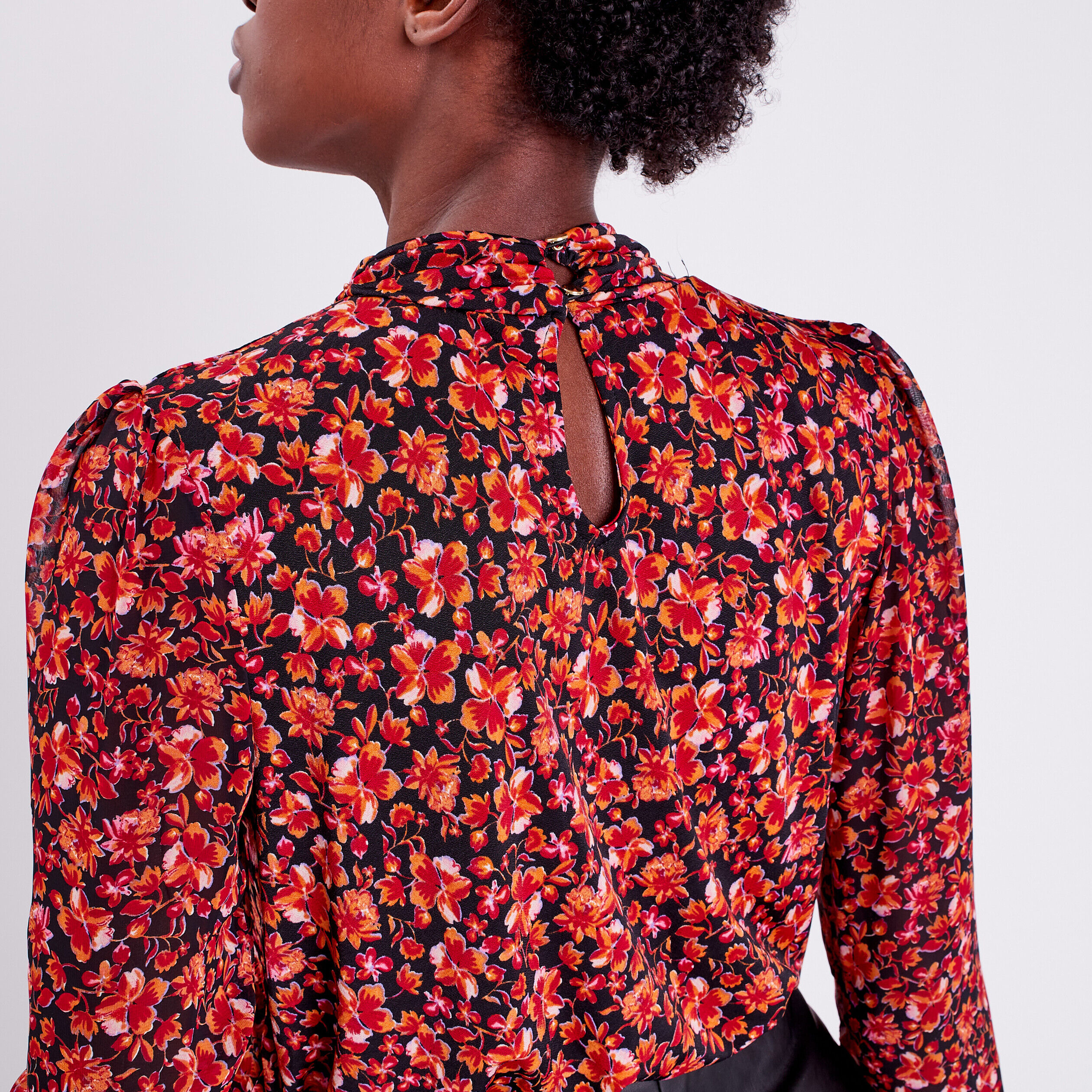 Blouse manches longues noir femme | Cache Cache