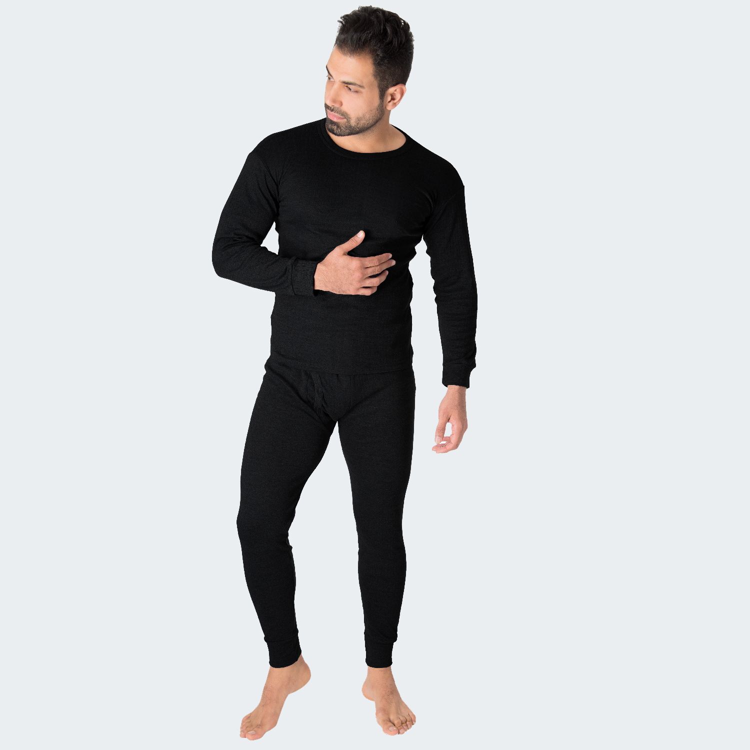 Black Snake Black Herren Thermounterwäsche Set