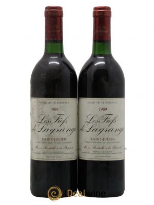 Les Fiefs de Lagrange Second Vin  1989 - Lot de 2 Bouteilles