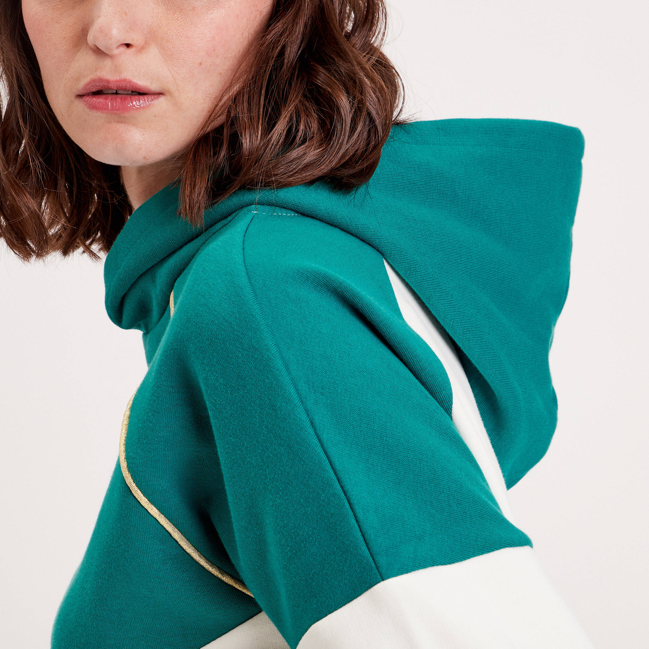 Sweat à capuche bleu femme | Cache Cache