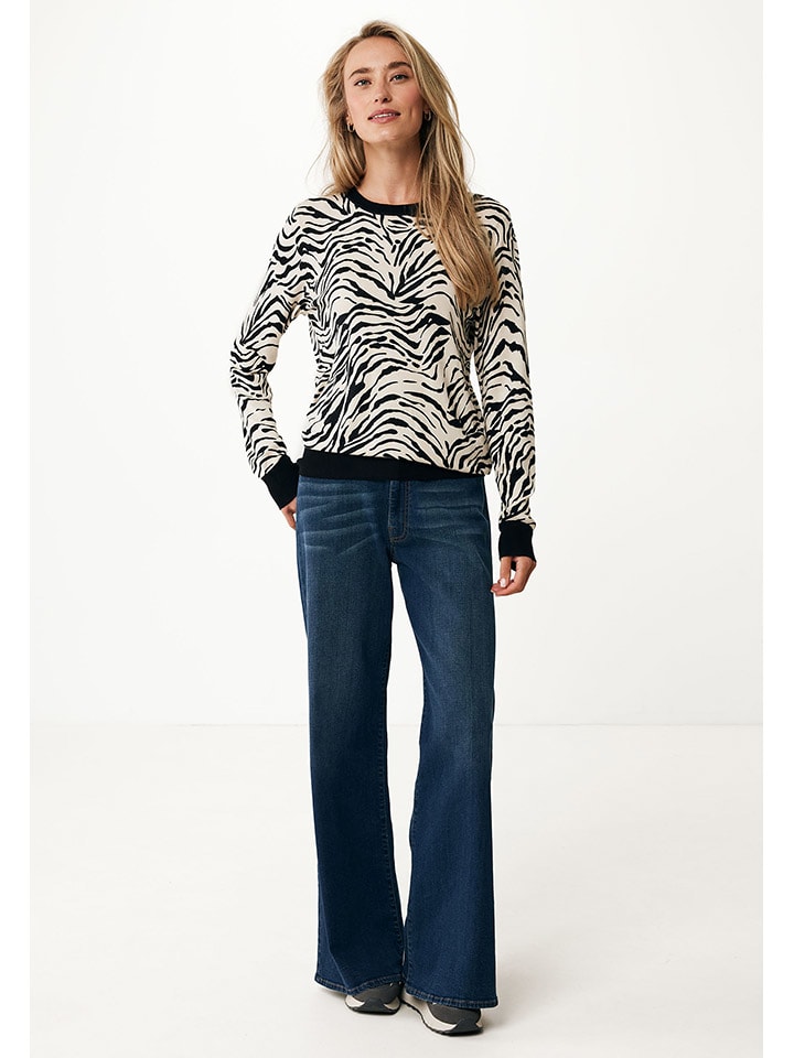 Mexx Pullover in Beige/ Schwarz günstig kaufen