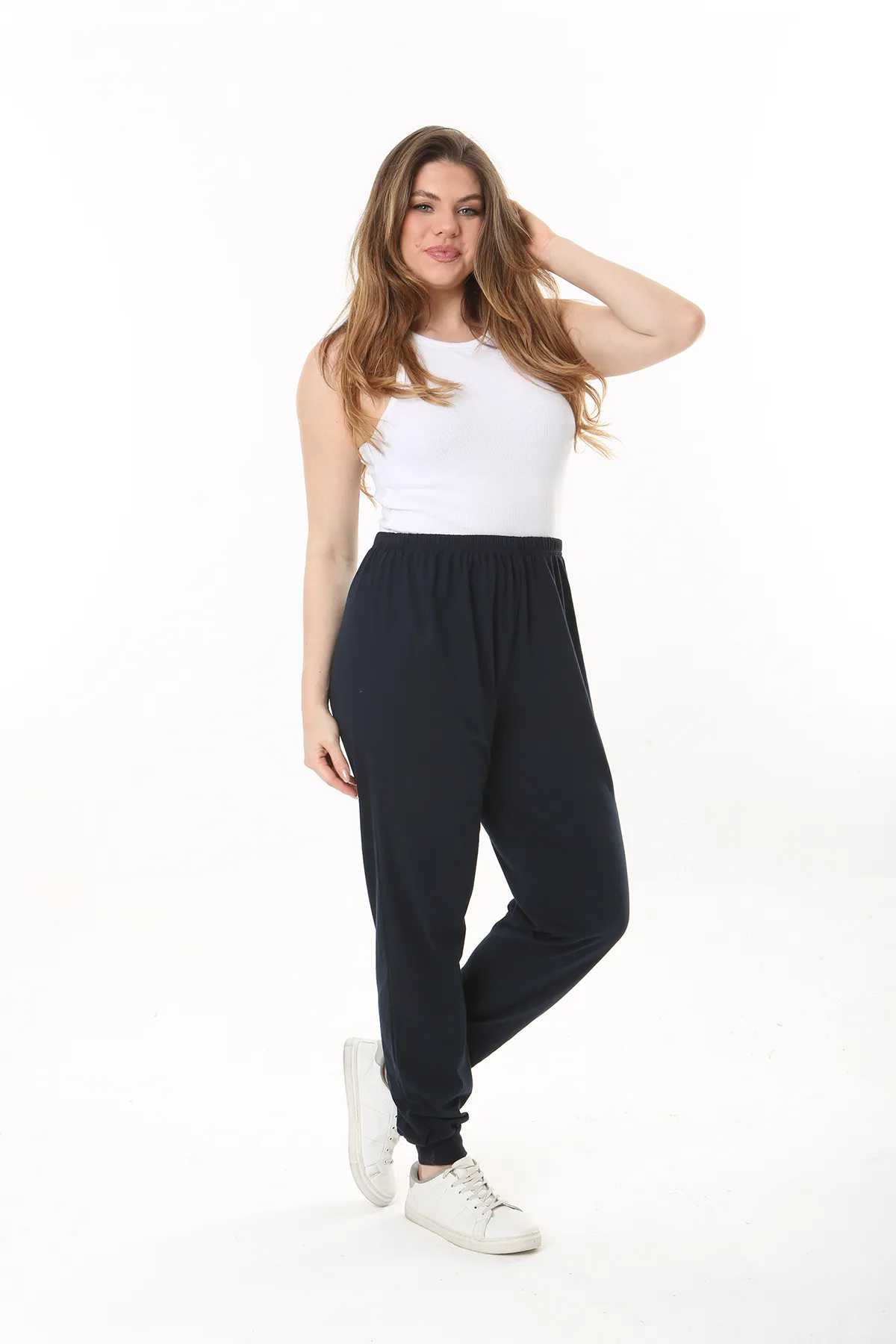 Şans  Große Größen in Sweathose - Dunkelblau - Slim