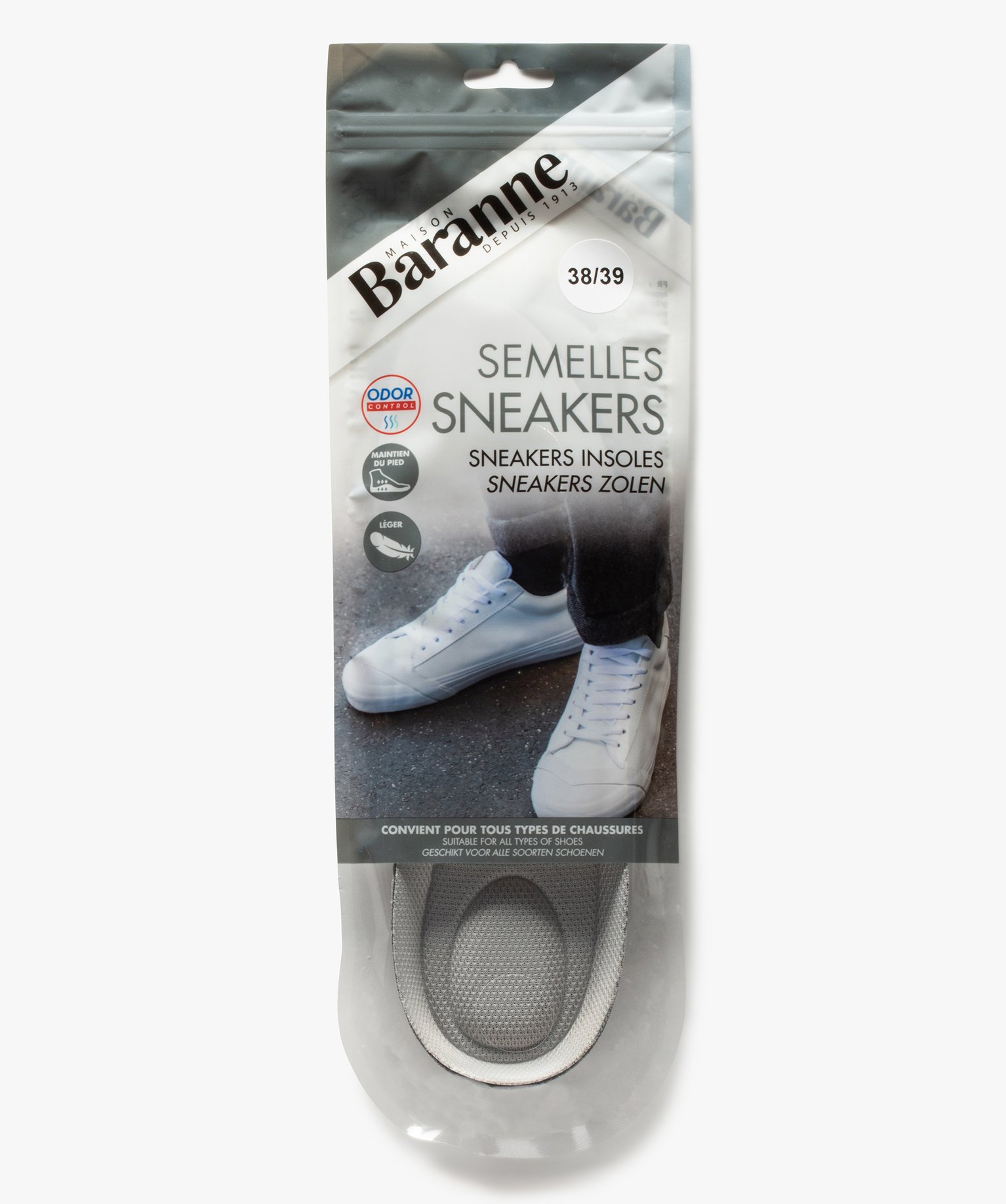 Semelles sneakers anatomiques - Baranne gris | GEMO