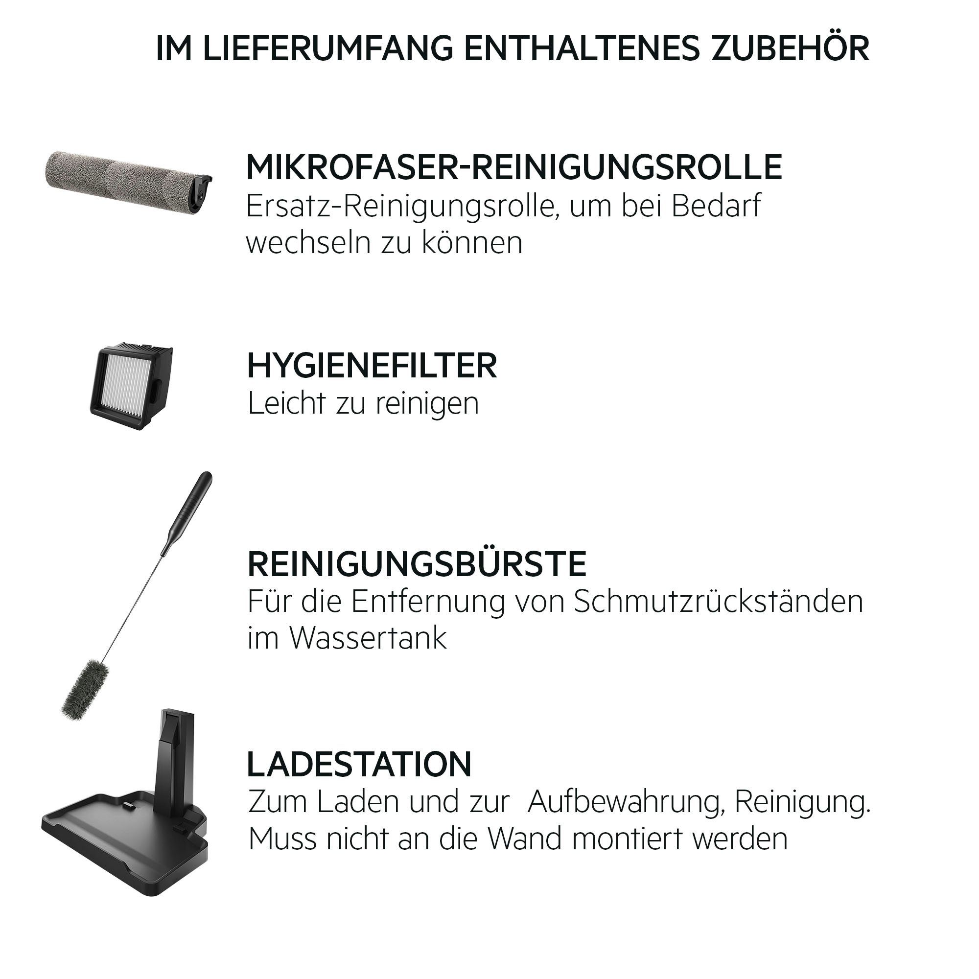 AEG Nass-Trocken-Akkusauger ULTIMATE 8000 WET&DRY (AW81U3DB), 86,4 W, beutellos, mit Wischfunktion, wet&dry, kabellos, beutellos, Selbstreinigung