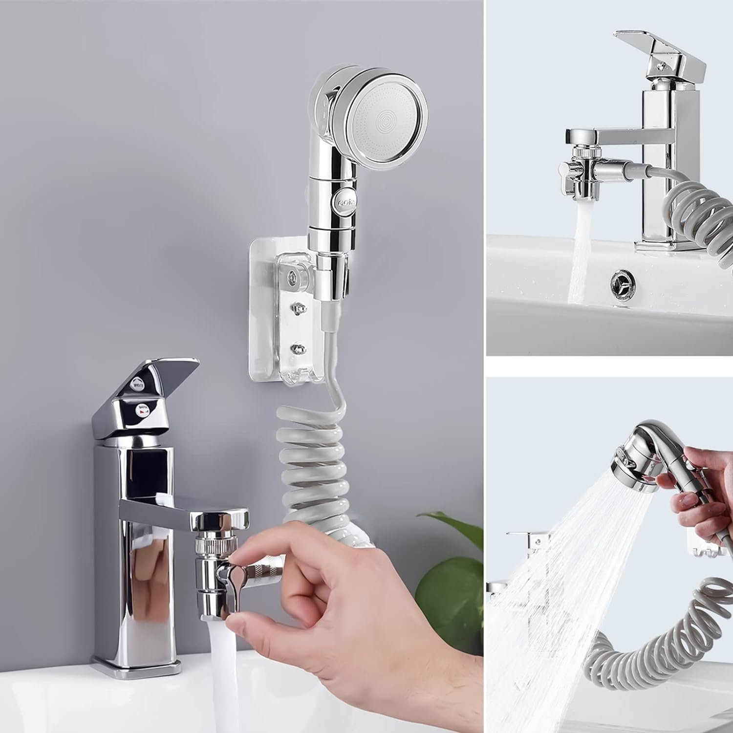 Housmile Bidetarmatur Bidet-Handbrause für Toilette Sprayer Edelstahl Sprüher (1-St) Komplett Bidet Set für WC