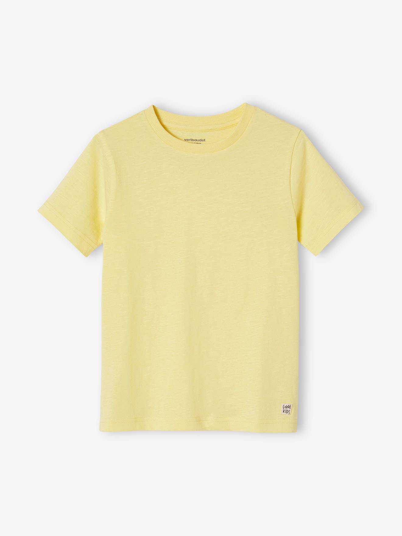 T-shirt Basics personnalisable garçon manches courtes bordeaux