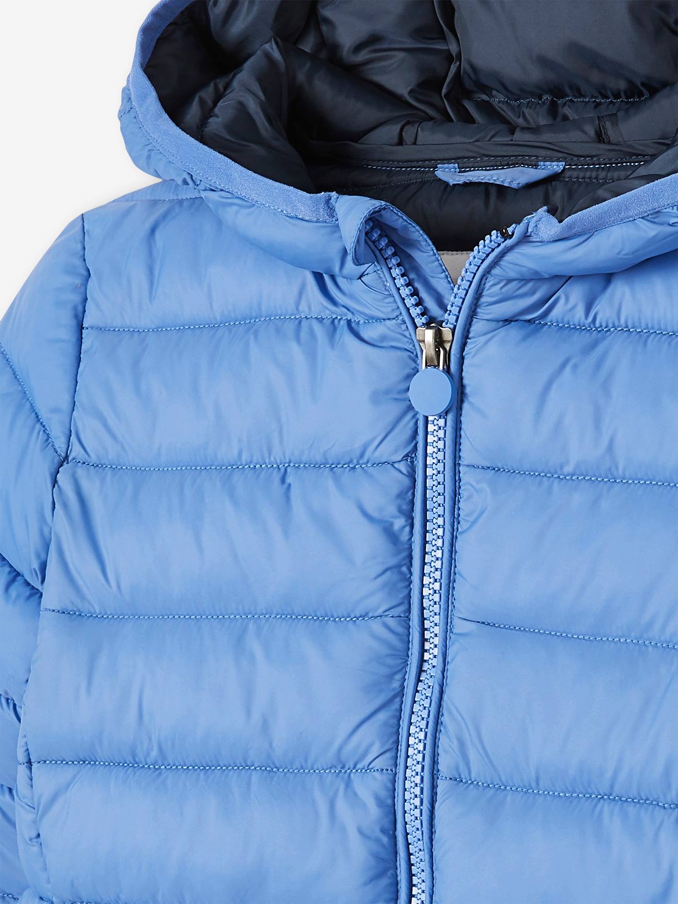 Vertbaudet Jungen Light-Steppjacke mit Wattierung aus Recycling-Polyester - dunkelgrau