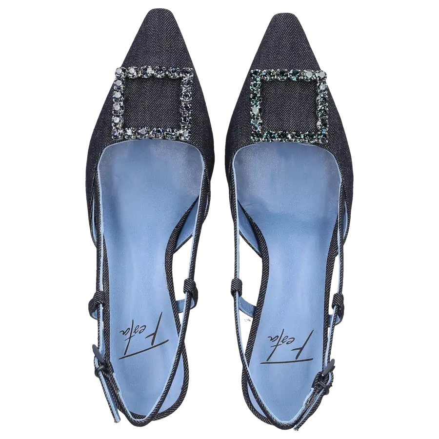 Roberto Festa - Pumps STEFI Denim - blau