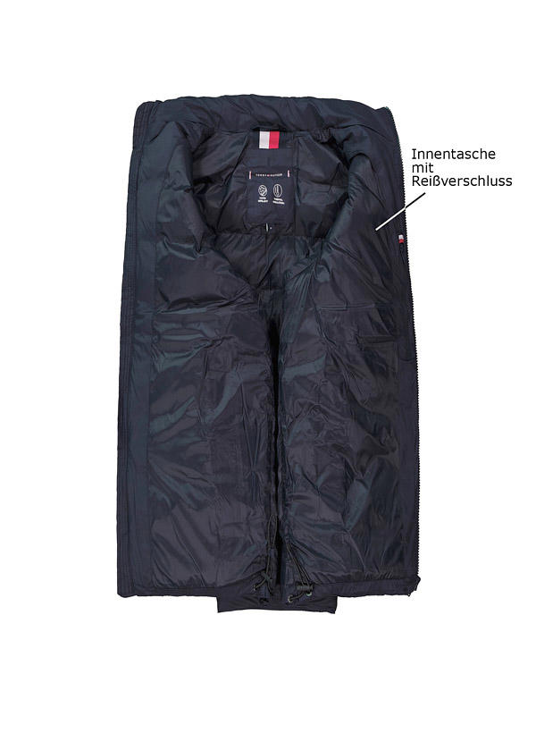 Tommy Hilfiger, Steppjacke, Mikrofaser wasserabweisend, nachtblau