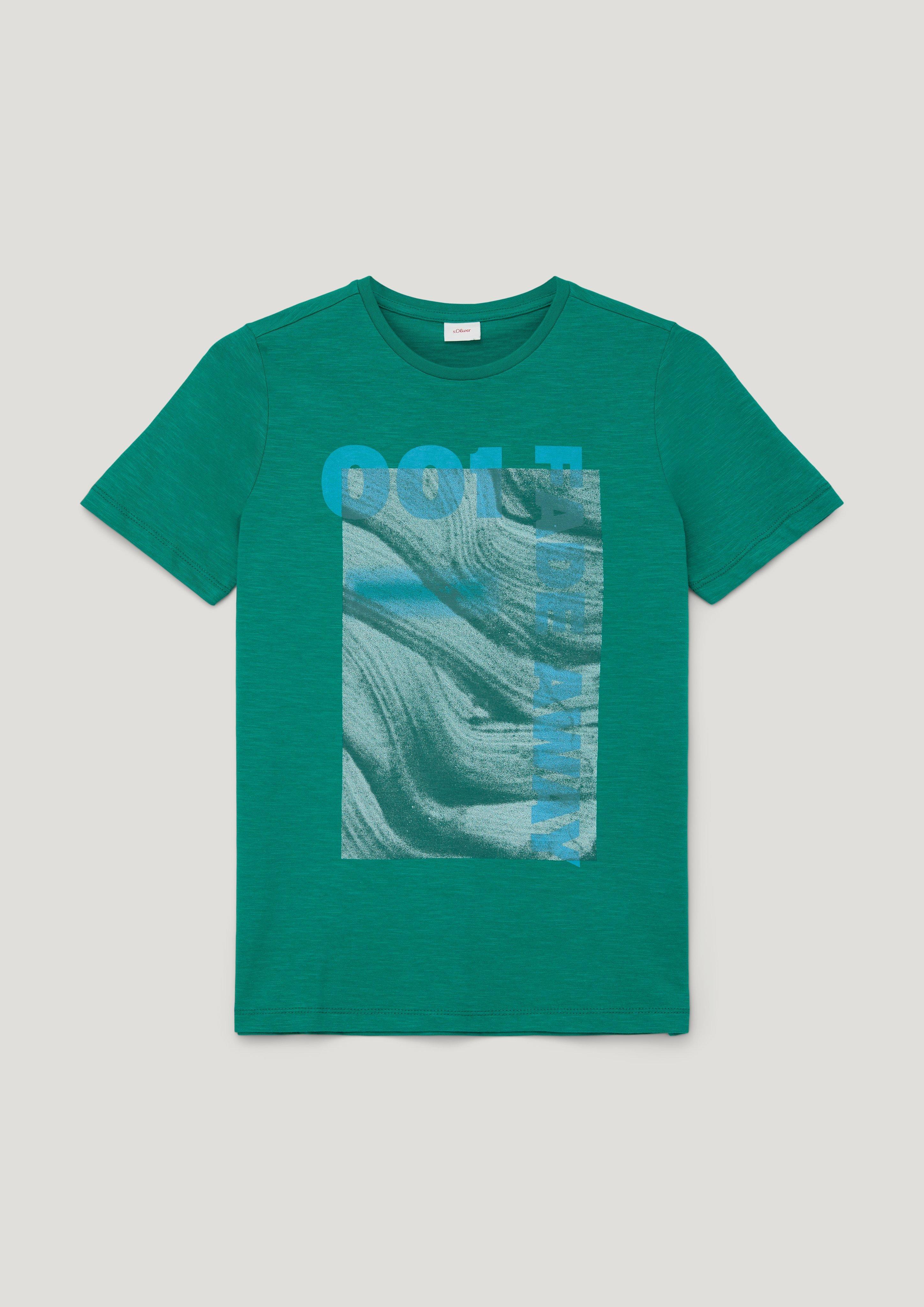 T-Shirt mit Flammgarnstruktur  2130507-7681